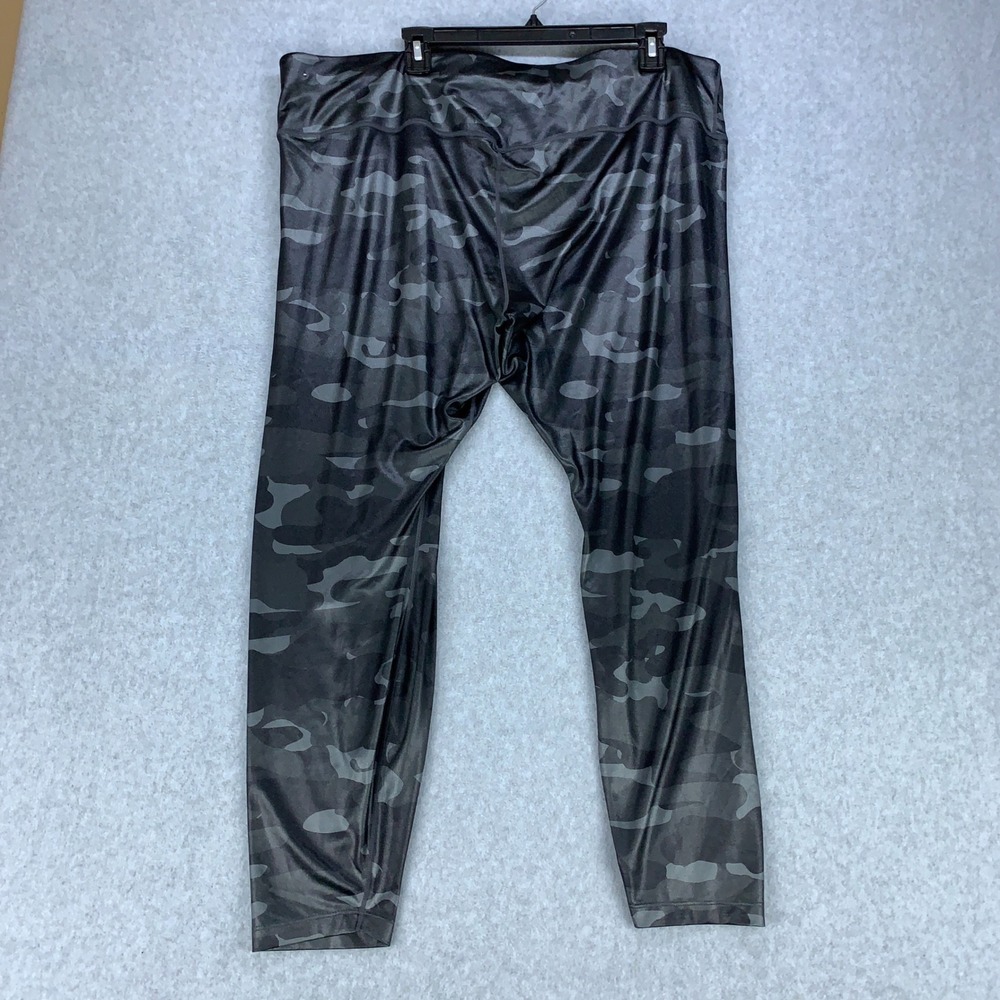 Nike Leggings Womens 3X Grey Camo Dri-FIT One High Rise Tights DJ6656-070